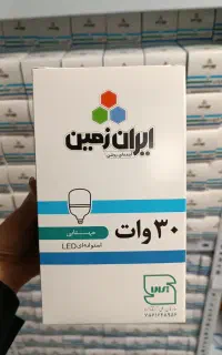 لامپ LED ایران زمین مدل حبابی ۳۰ وات نور مهتابی
