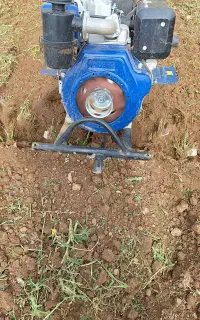 شخم باغ با تیلر