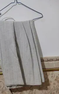 دامن لنین کمر کش بلند
