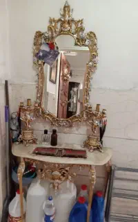 آینه و کنسول برنز و برنجی