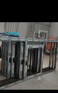 دروپنجره دوجداره upvc آلمینیوم*جام بالکن*
