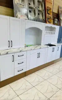 سفید پسته ای طوسی نئوکلاسیک ممبران کابینت ی برند