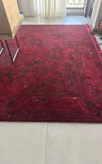 ۲ عدد فرش لاکی ۶ متر قرمز