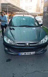 پژو ۲۰۶  وی 8 مدل ۸۶  شاسی پلمپ لاستیک تازه