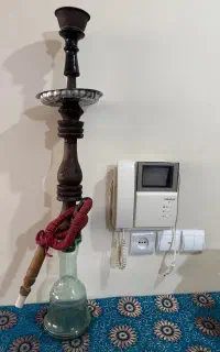 قلیان سالم چوب سرخ اصل رخ دار