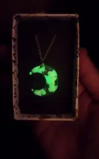 گردنبند ماه و ابر شبتاب اماده فروش