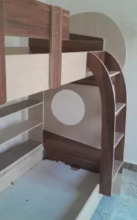 تختخواب دوطبقه نوجوان همراه باتشک