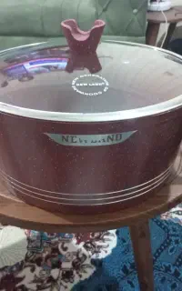 دیگ درب شیشه ای بزرگ