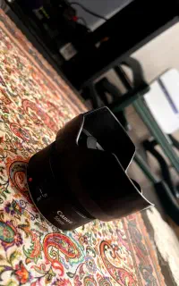 لنز 50mm کنون  و رفلکتور