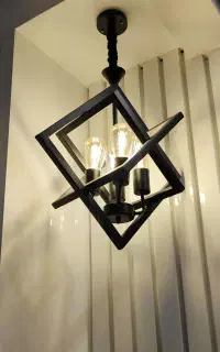 لوستر آویز مدل ستاره ۴ شعله ...لوستر حبابی ۱۵ شعله