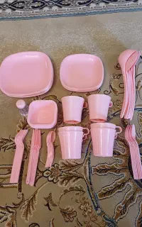 ظروف پلاستیکی صورتی