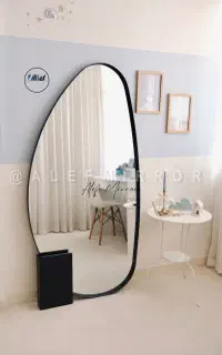 انواع آینه دیواری با قاب تسمه ای برند الف