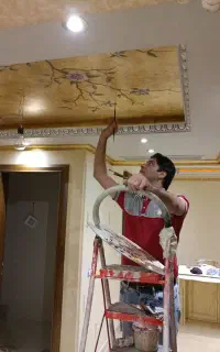 نقاشی ساختمان پتینه میکروسمنت کنیتکس دکوراسیون