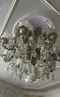 دوعددلوستر برنجی 16شعله برنجی