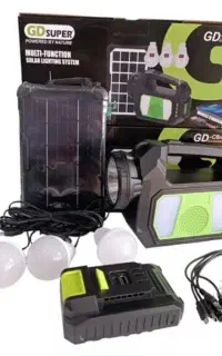 پکیج شارژی و خورشیدی GD SUPER
