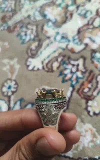 انگشتر زمرد کامل اصل خریدار واقعی تماس
