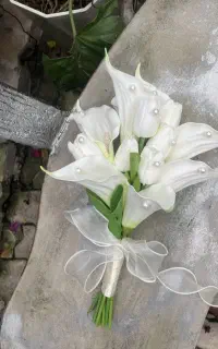 شیپوری لاله دسته گل عروس