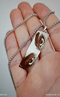 پلاک عکس چشم/گردنبند چشم یار