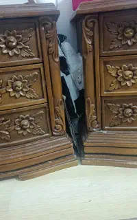 پا تختی چوب گردو