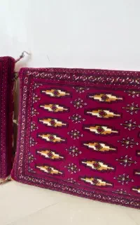 پشتی ترکمنی دستباف قدیمی