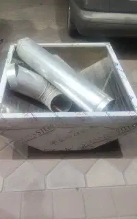 هود استیل با لوله ها1متردر 1متر