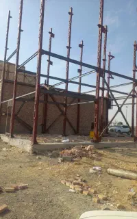 جوشکاری سیار اسکلت نیمه اسکلت راپله با تراکتور