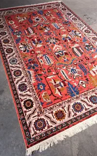 فرش ستاره کویریزد سلطان آباد طرح قشقایی