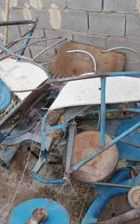دستگاه گندم دروگر سه چرخ موتورایتالیای