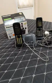 تلفن بیسیم پاناسونیک اصل دو قلو منشی دار