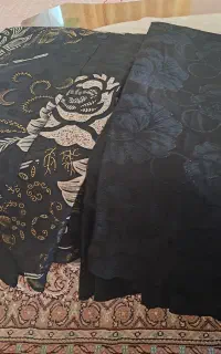 چادر مشکی  طرح دار