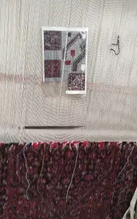 سلام یک فرش باختر که 70سانت بافته شده بفروش میرسد