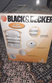 بخارپز بلک‌ انددکر ۳ طبقه مدل HS4000 آک