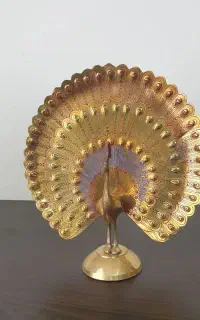 طاوس دکوری برنجی