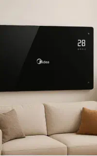 شوفاژ برقی میدیا شیشه ای بدون پره