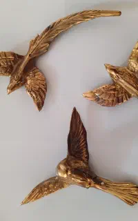 دیوارکوب برنجی پرنده