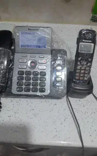 تلفن دوخط دولاین منشی دار بی سیم پاناسونیک