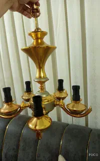 لوستر برنجی آبکاری طلا