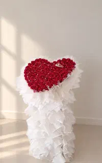 گل ربانی با روبان
