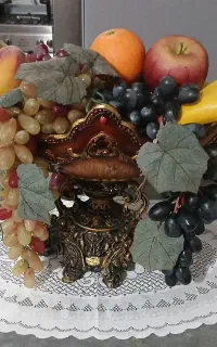 جامیوه ای سرامیکی سایز بزرگ با میوه های خارجی