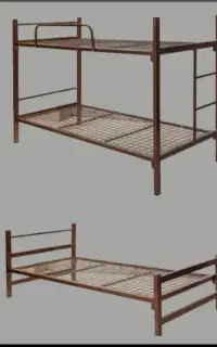 کارخانه مصنوعات فلزی دوطبقه تک نفره تشک کفی جکدار