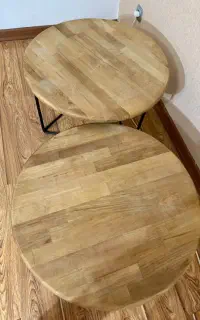 میز جلو مبلی چوب پایه فلزی