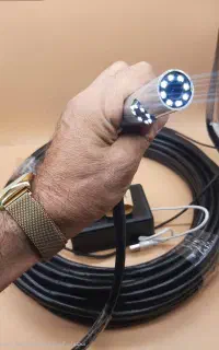 دوربین شلنگی صنعتی دو لنزه ۱۰متری مخصوص حفاری، چاه
