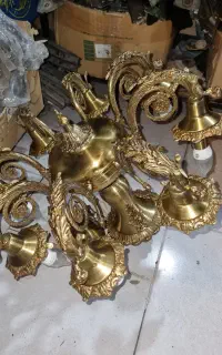 لوستر ۸ شاخه طرح فرشته  توپور و سنگین