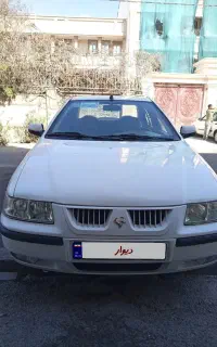سمند LX مدل اسفند ۱۳۹۲ سفید کم کارکرد واقعی