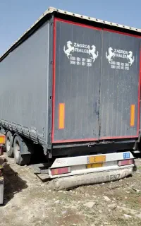 تریلی چادری سه محور