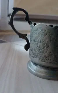 پایه فنجان نقره