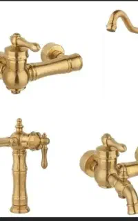 ست شیرآلات طلایی مات مارک chiyaco