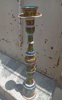 قلیون تمام مس نقاشی شده قدیمی