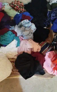 فروش کلی تیکه پارچه های مختلف از ۳۰ تا ۷۰ سانت