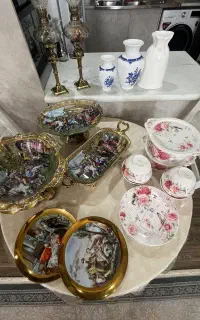 سرویس پذیرایی وارداتی بدرقه و آنجل گلدان بشقاب